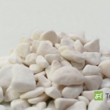 Kruszywo Ozdobne - Cristal white (śnieżnobiały) 1-2cm - kamień ozdobny otoczak 