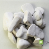Kruszywo Ozdobne - White Angel (biały) 4-8cm - kamień ozdobny otoczak 